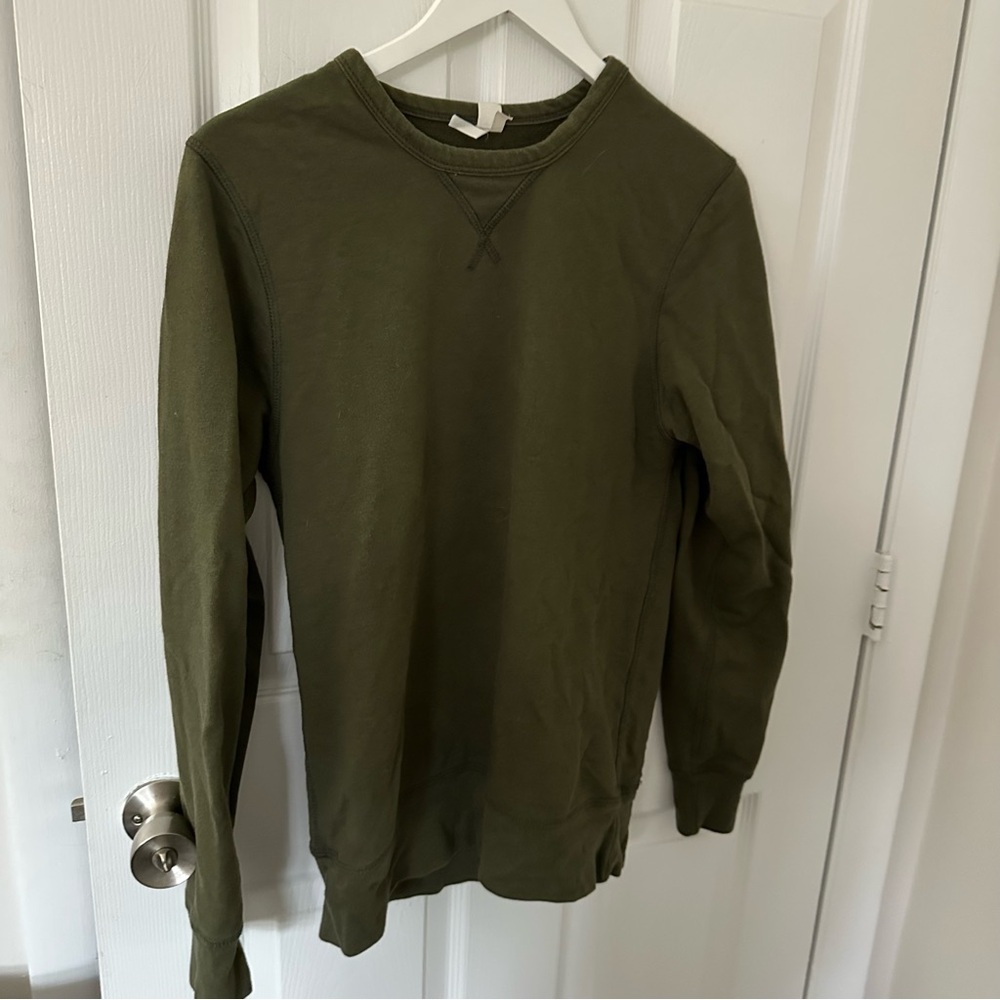 Olive Green Crewneck Sweatshirt
